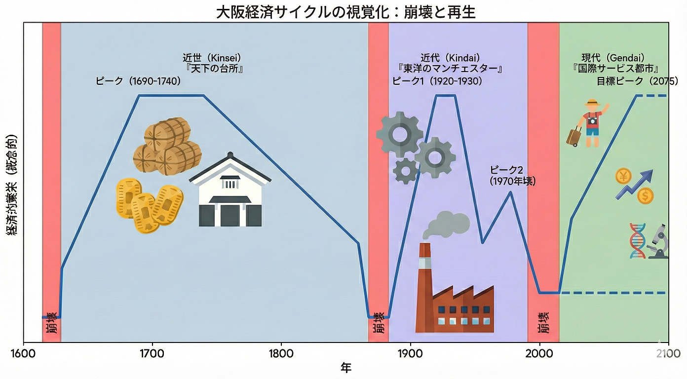 崩壊と再生のサイクル：近世から現代に至る大阪経済のダイナミズムを読み解く | 大阪の未来構想